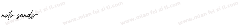 noto sands字体转换